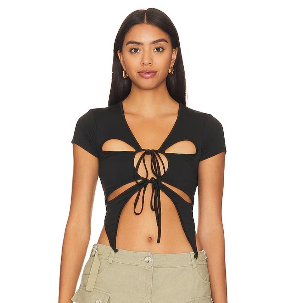 Superdown Neada Keyhole Top - Size M Party Spandex NWT